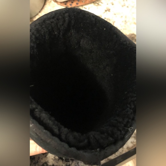 Ugg Classic Vintage Tall Boots Black Tasman Braid on back Black W7-M6 - Picture 6 of 6